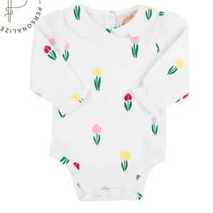 THE BEAUFORT BONNET COMPANY MAUDE’S PETER PAN COLLAR ONESIE